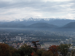 The east side of the city, viewed from the top of the Bastille