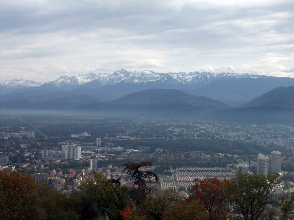 The east side of the city, viewed from the top of the Bastille