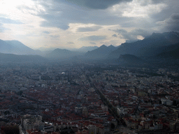 The city center, viewed from the top of the Bastille