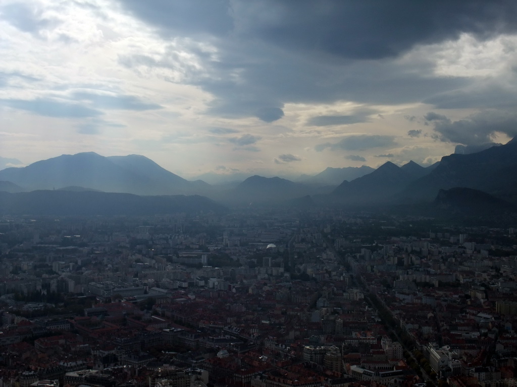 The city center, viewed from the top of the Bastille