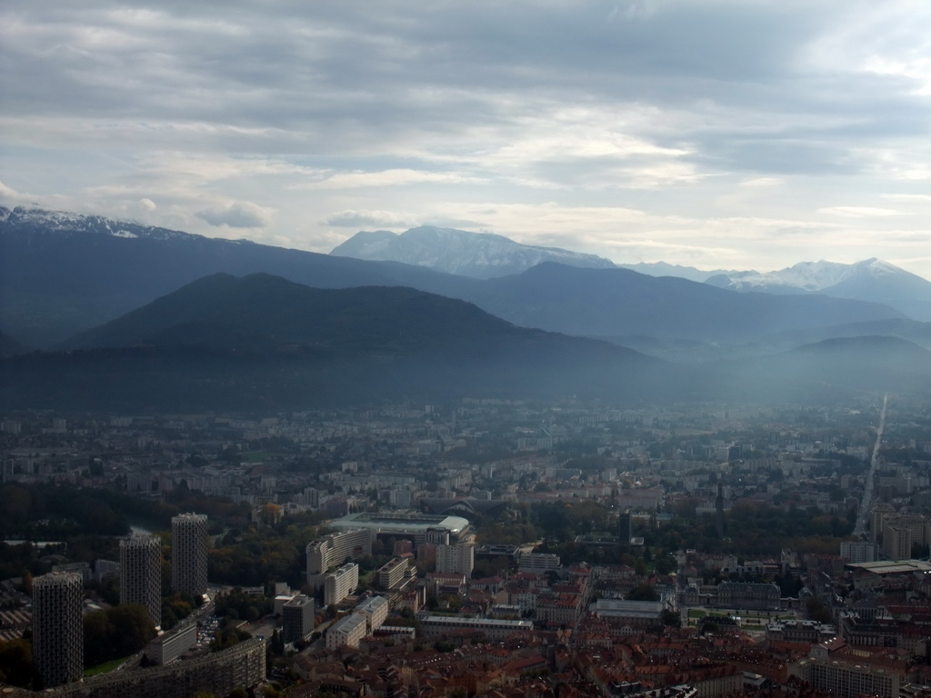 The southeast side of the city, viewed from the top of the Bastille