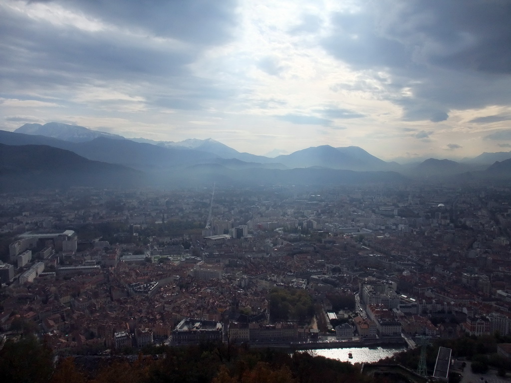 The city center, viewed from the top of the Bastille