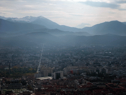 The city center, viewed from the top of the Bastille