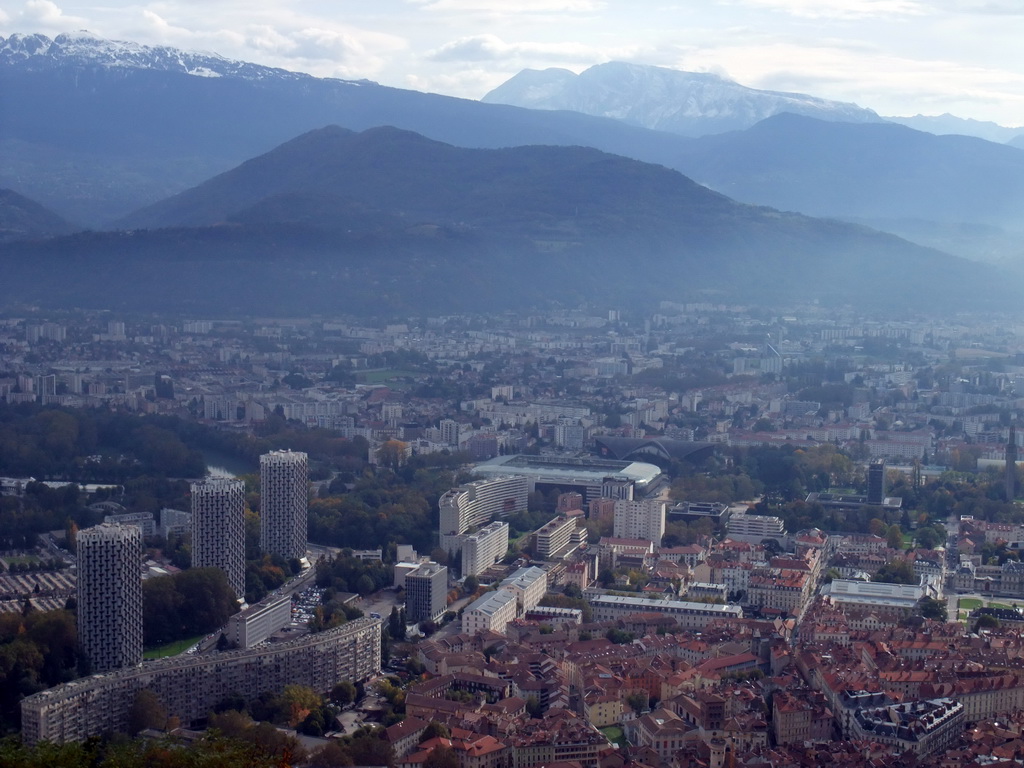 The southeast side of the city, viewed from the top of the Bastille