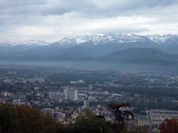 The east side of the city, viewed from the top of the Bastille