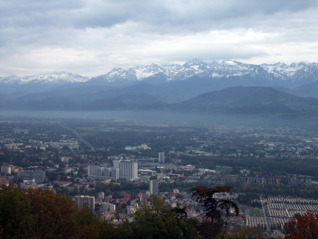 The east side of the city, viewed from the top of the Bastille