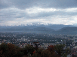 The east side of the city, viewed from the top of the Bastille