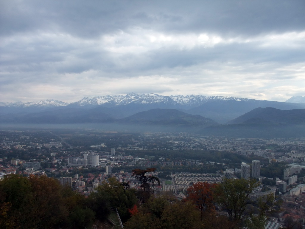 The east side of the city, viewed from the top of the Bastille