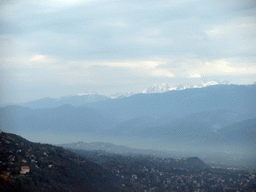 The Mont Blanc and surroundings, viewed from the top of the Bastille