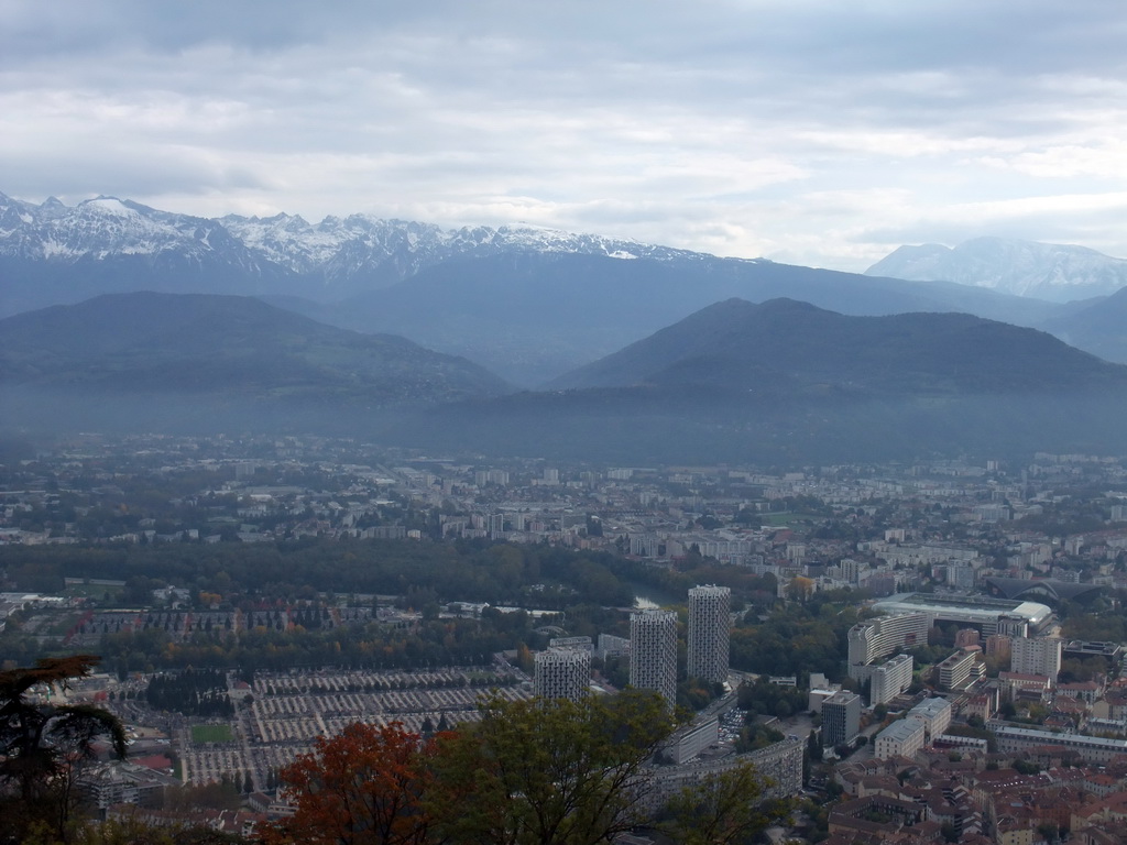 The southeast side of the city, viewed from the top of the Bastille