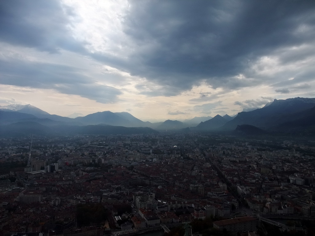 The city center, viewed from the top of the Bastille