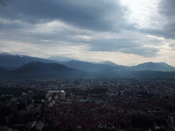 The southeast side of the city, viewed from the top of the Bastille