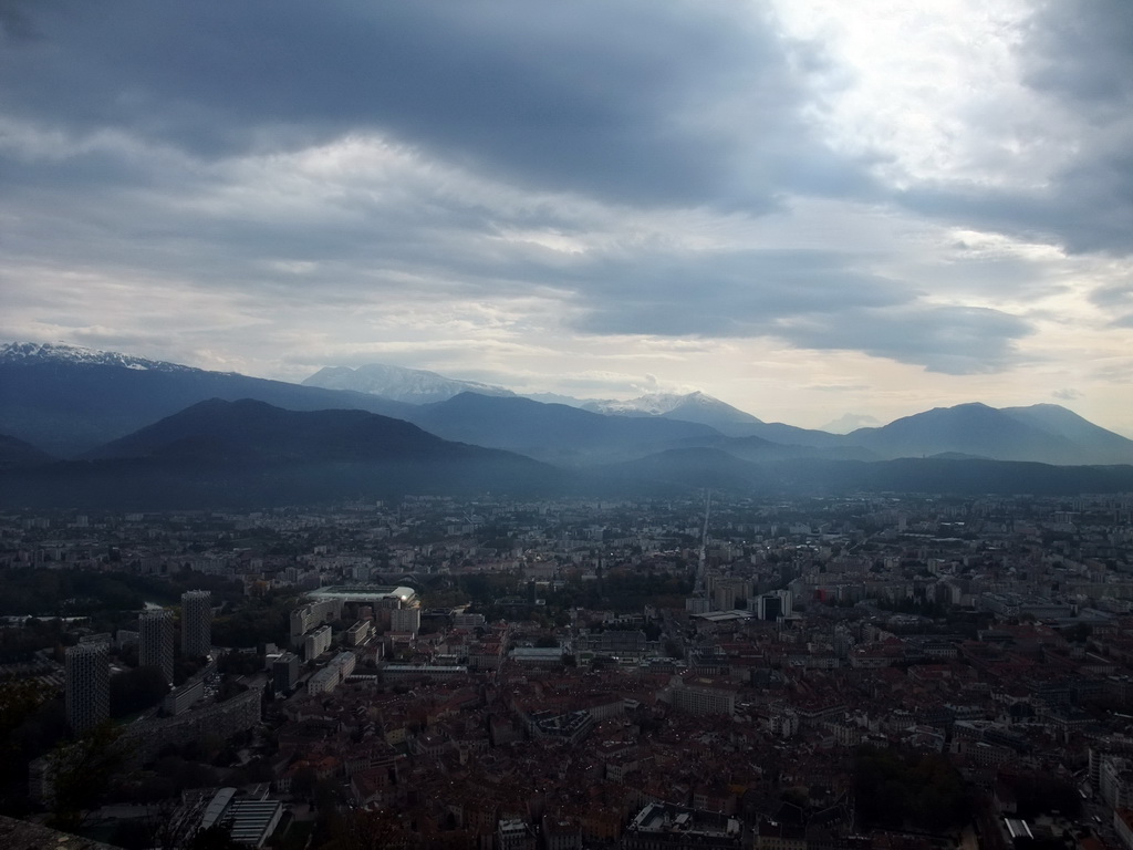 The southeast side of the city, viewed from the top of the Bastille