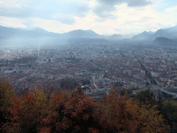 The city center, viewed from the Bastille