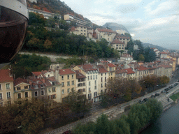 View on the north side of the city from the cable lift from the Bastille