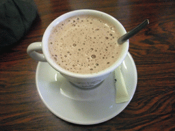 Coffee in the restaurant `Relais du Château`
