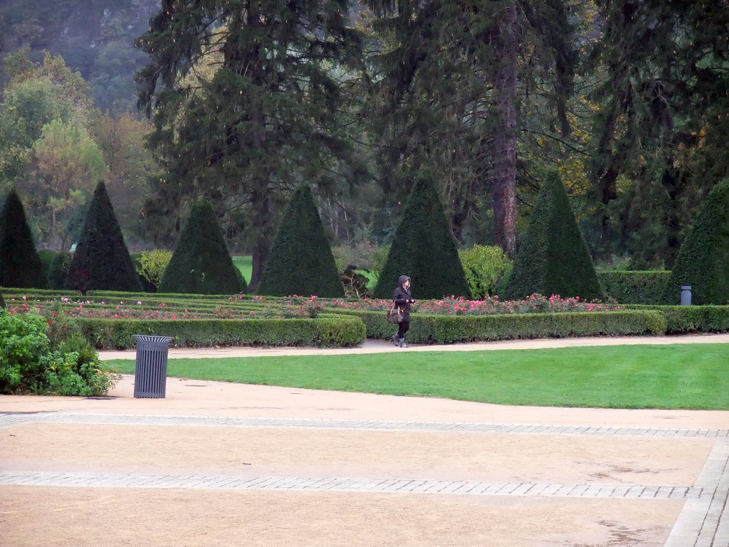 Miaomiao at the gardens of the Château de Vizille