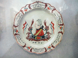 Delftware plate, at the Musée de la Révolution Française de Vizille