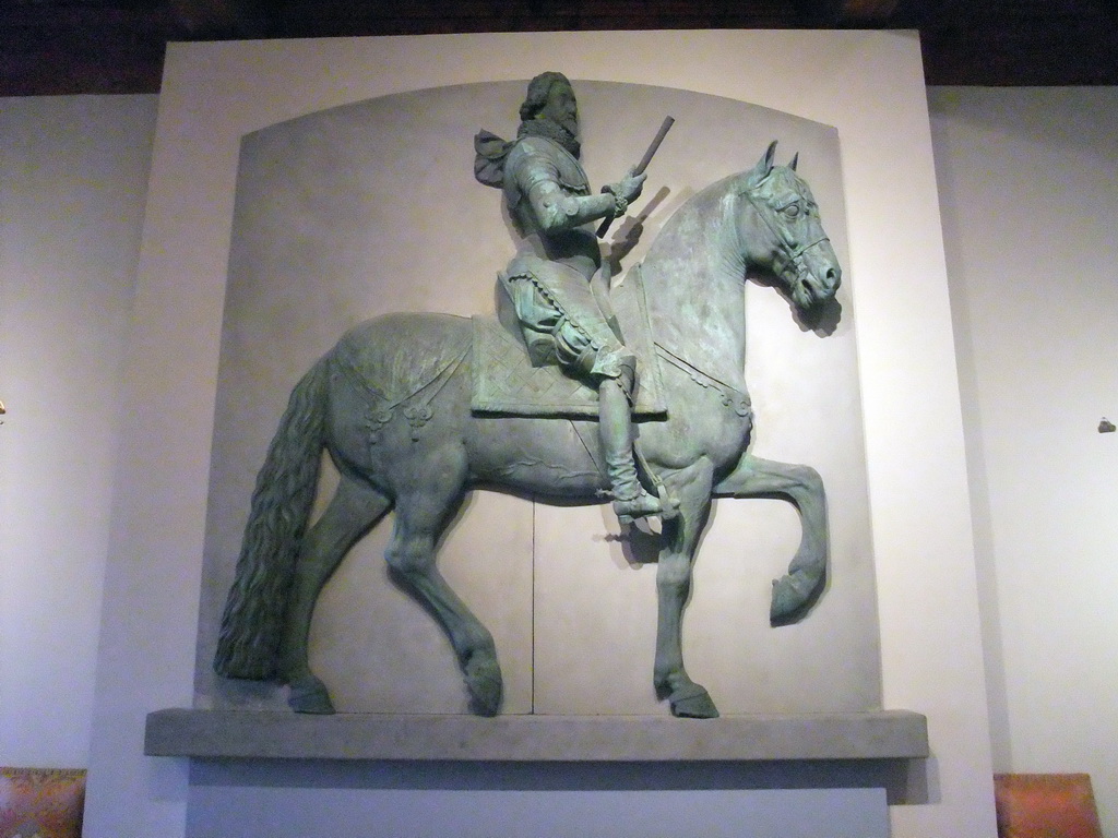 Equestrian statue of François de Bonne, duke of Lesdiguières, at the Musée de la Révolution Française de Vizille