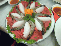 Fondue at the Vietnamese restaurant `Kim Ngan`
