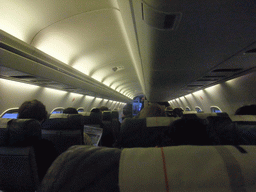 Inside our airplane from Strasbourg to Amsterdam