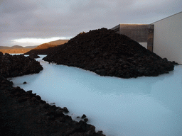 Water just outside the Blue Lagoon geothermal spa