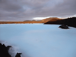 Water just outside the Blue Lagoon geothermal spa