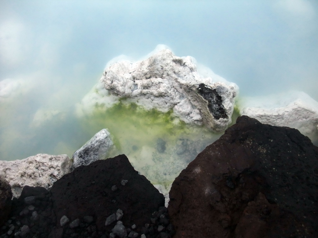 Water and rocks just outside the Blue Lagoon geothermal spa