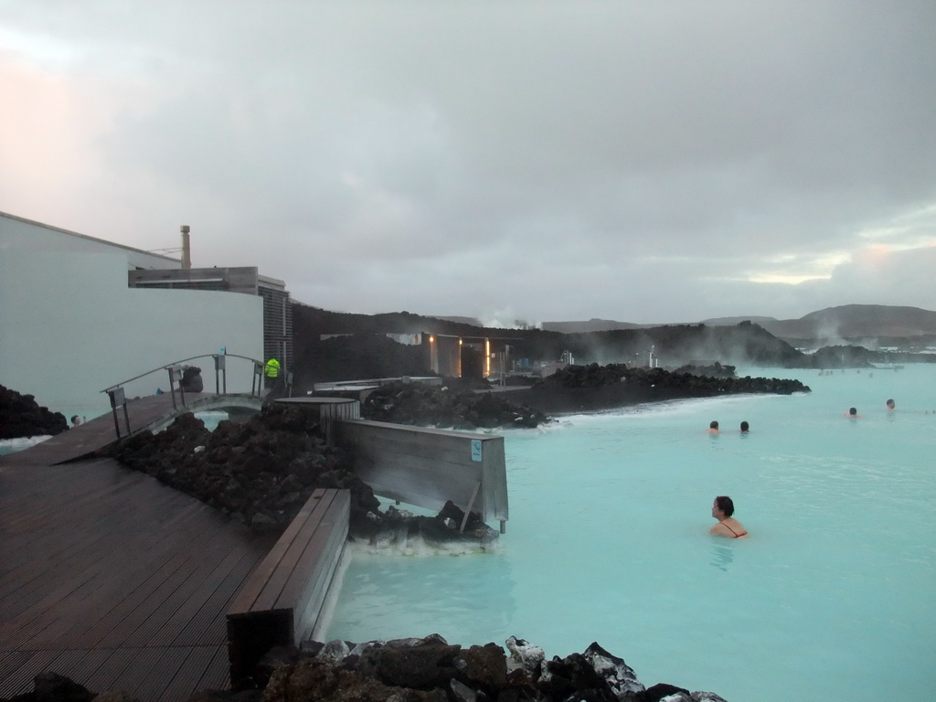 Miaomiao in the Blue Lagoon geothermal spa