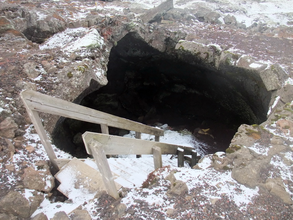 Cave near the Blue Lagoon geothermal spa