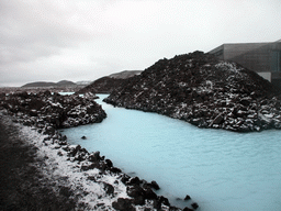 Water just outside the Blue Lagoon geothermal spa