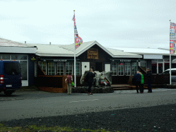 Front of the Fish House restaurant at the Hafnargata street