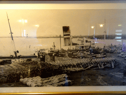 Old photograph in the Fish House restaurant