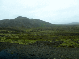 Mountains, viewed from the rental car on the Nordurljosavegur road