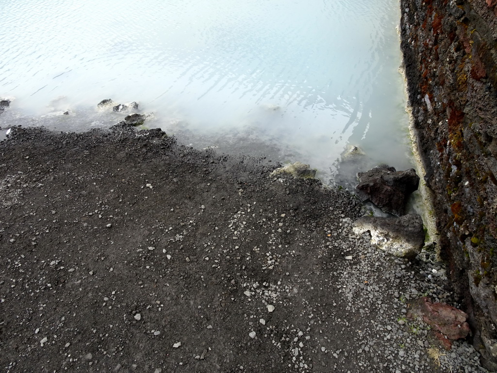 Water just outside the Blue Lagoon geothermal spa