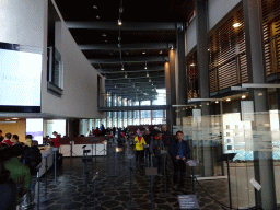 Interior of the lobby of the Blue Lagoon geothermal spa