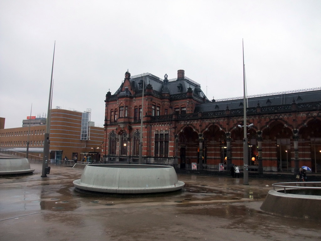 East front of the Groningen Railway Station, viewed from the Stationsweg street