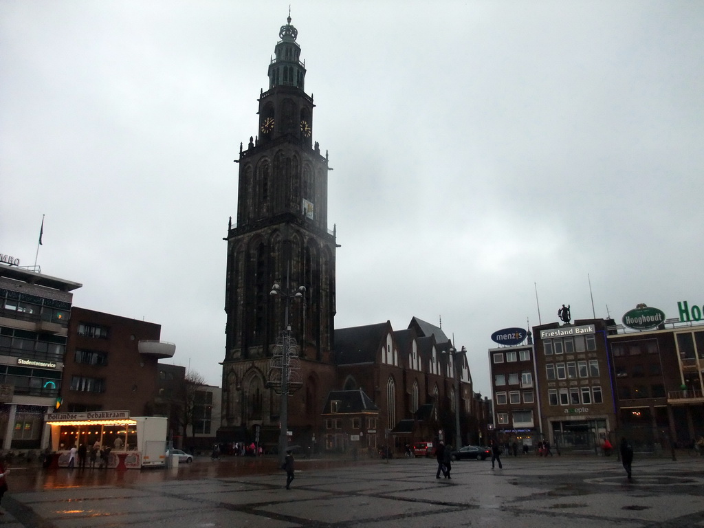 The Martinikerk church and the Martinitoren tower at the Grote Markt square