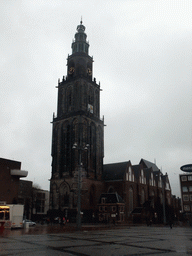 The Martinikerk church and the Martinitoren tower at the Grote Markt square