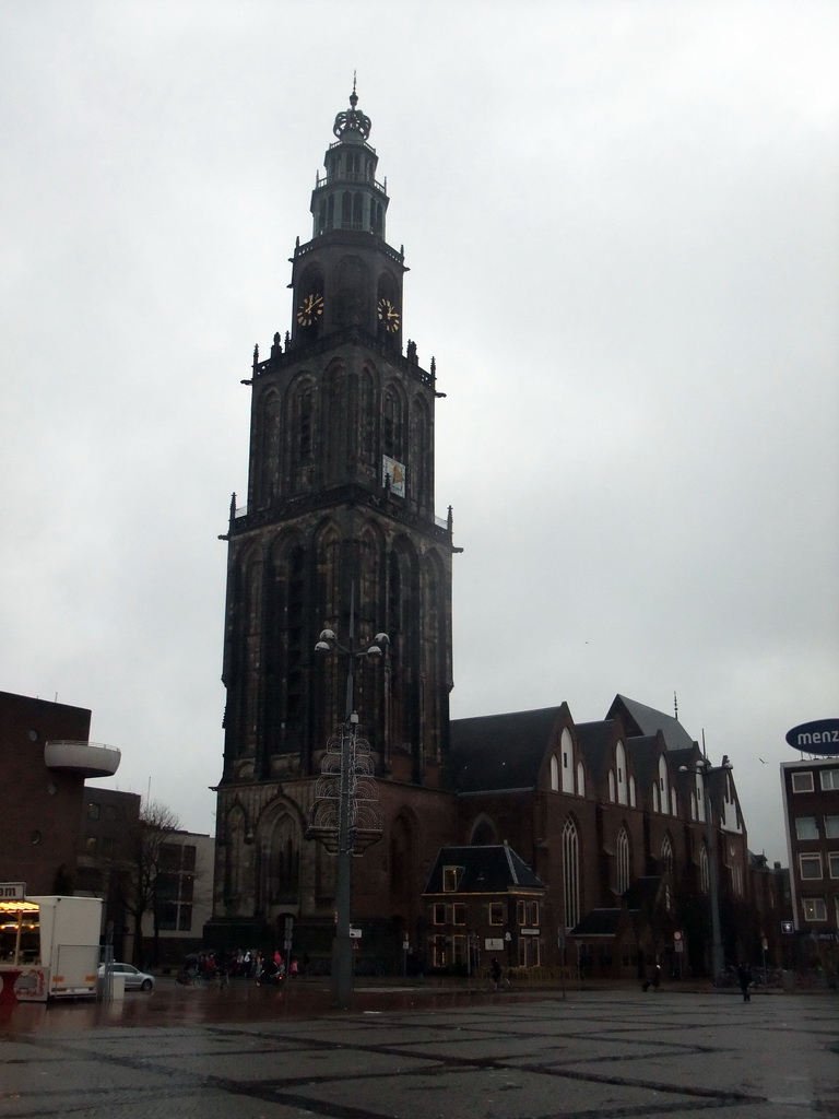 The Martinikerk church and the Martinitoren tower at the Grote Markt square