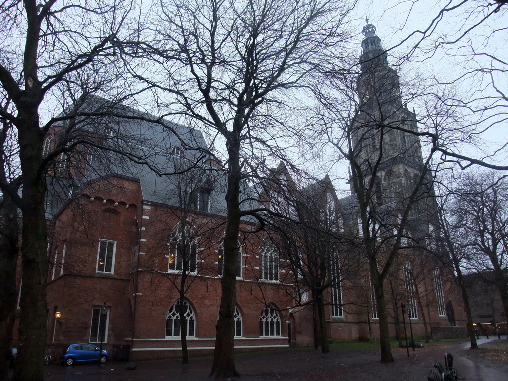 The Martinikerk church, the Martinitoren tower and the Martinikerkhof square