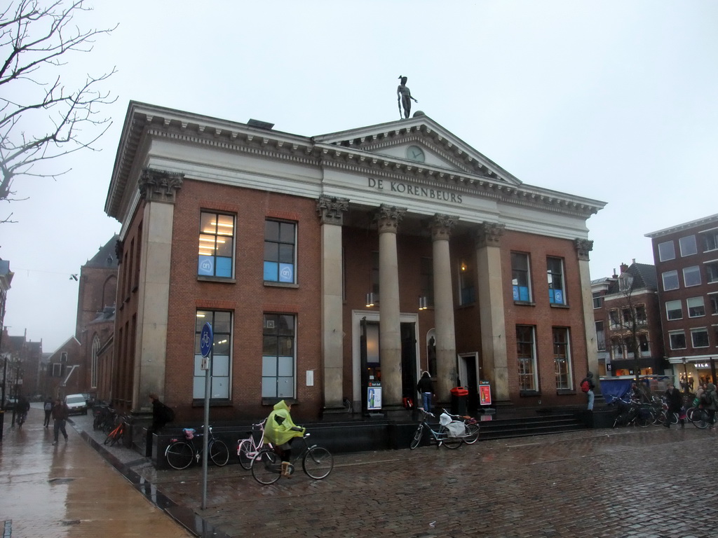 Front of the Korenbeurs building at the Vismarkt square