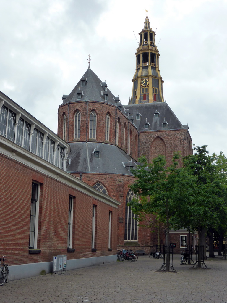 Northeast side of the Der Aa-kerk church, viewed from the Vismarkt square