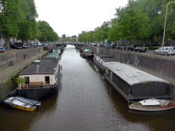 The northwest part of the Diepenring canal, viewed from the Boteringebrug bridge