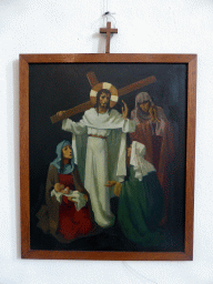 One of the paintings `De Veertien Staties van de Kruisweg` by Johannes Jacobus Kroon, at the ambulatory of the Martinikerk church