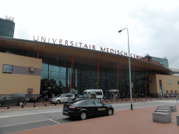 The front of the University Medical Center Groningen at the Hanzeplein square