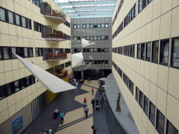 Hallway in the University Medical Center Groningen, viewed from the second floor