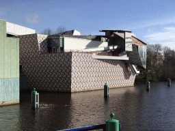 East part of the Groninger Museum and the Verbindingskanaal canal