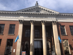 Facade of the Korenbeurs building at the Vismarkt square