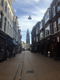 The Zwanestraat street and the Martinitoren tower
